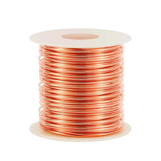 20 Gauge/ 0.8 mm 328 Feet 1 Pound 99.9% Dead Soft Copper Wire for Electroculture Gardening, Jewelry Making, Beading, Science Projects, DIY Artwork
