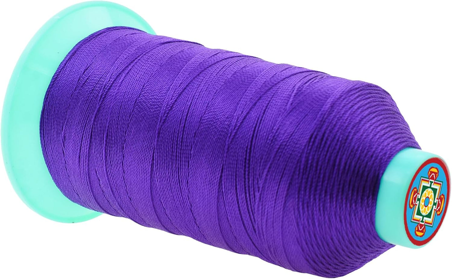 Mandala Crafts Bonded Nylon Thread Violet Heavy Duty Sewing Threads - 800 YDs Size 207 630D T210 Tex 210 Thread for Leather Jeans Weaving Outdoor Marine Upholstery Threads