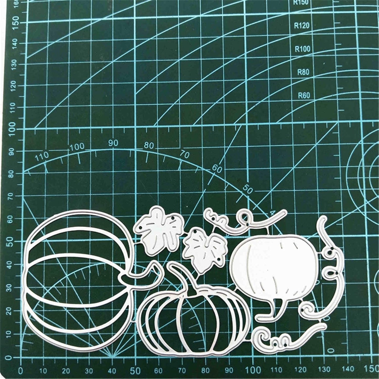 Mvchifay Cutting Dies Happy Birthday Metal Stencils Scrapbooking Tool DIY Emboss Paper Card Making (Pumpkins-14x6.5cm)