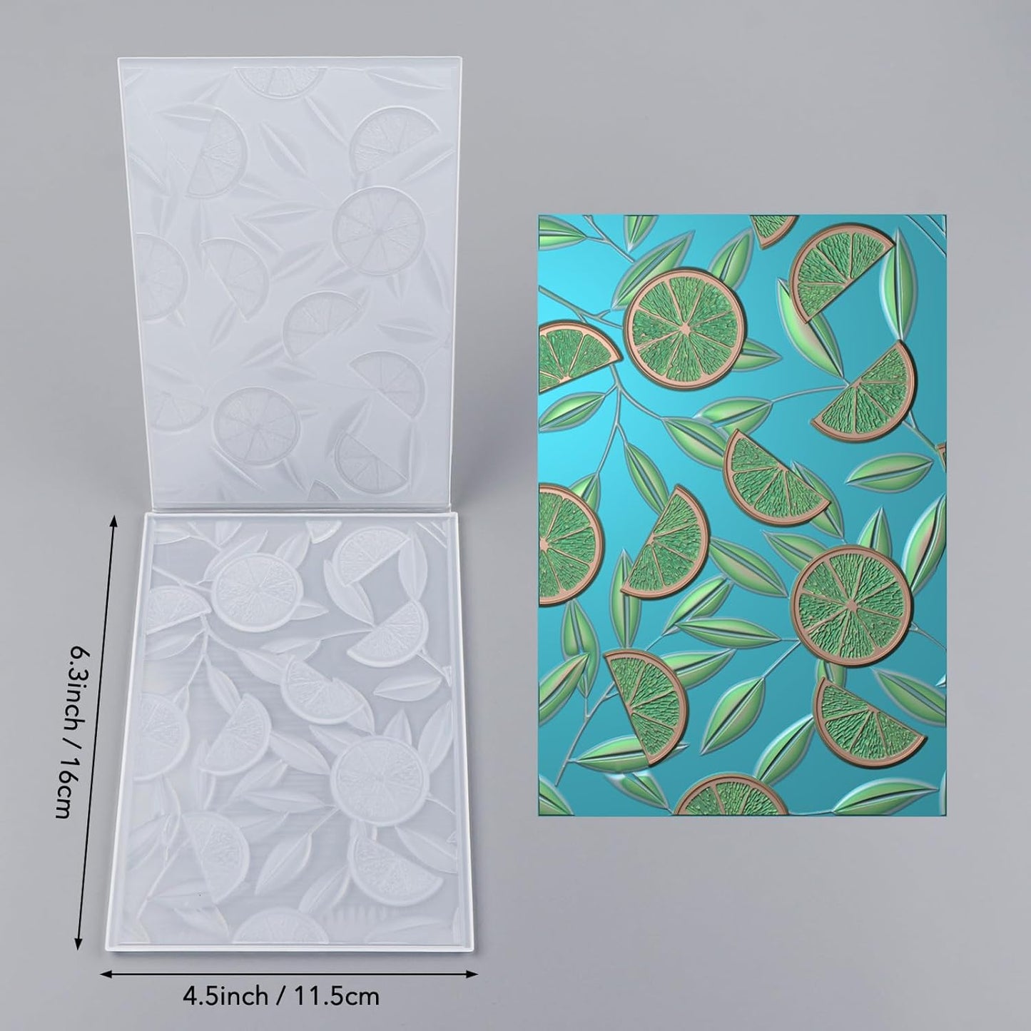 BAOFALI 3D Embossing Folders Lemon Textured for Card Making,Embossing Template Paper Card Embossing Stencil for DIY Scrapbooking Photo Album Card Paper Craft Decoration 6.3" L x 4.5" W