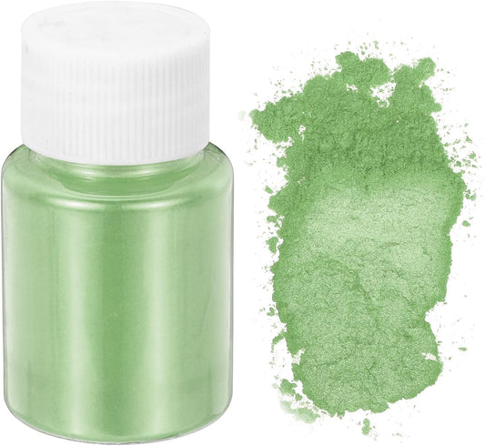 uxcell 10g/0.35oz Cosmetic Grade Mica Powder, 600 Mesh Mica Powder Natural Resin Epoxy Pigment Powders for Casting Resin, Candle Dye, DIY Nail Polish and Lip Gloss, Mint Green
