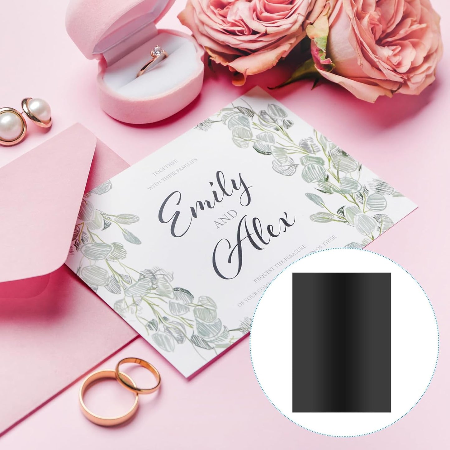 PATIKIL 11.7x8.3" Hot Stamping Foil Paper Sheet, 20 Sheets A4 Heat Transfer Hot Stamping Paper Foil for Leather DIY Logo Decor Craft Gift Package Scrapbook Card, Black