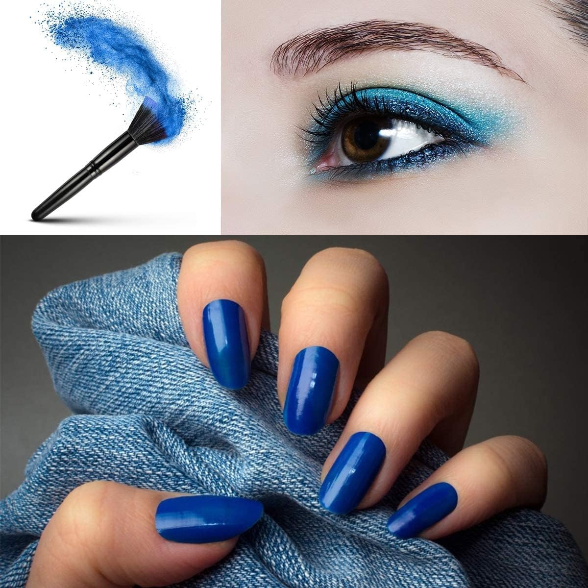 Blue Mica Powder for Epoxy Resin 3.5 oz /100g Powdered Pigment for Soap Colorant Bath Bomb Dye, Cosmetic Grade for Lip Gloss, Acrylic Nails Polish, Craft Projects