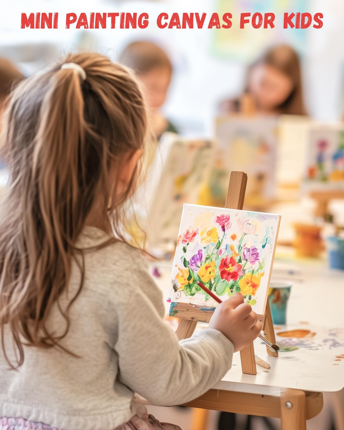 Simetufy Mini Canvas Boards for Painting 12 Pack 4x4inch, White Blank Paint Canvas Panels 100% Cotton Primed Acid Free for Oil, Watercolor, Acrylic, Gouache