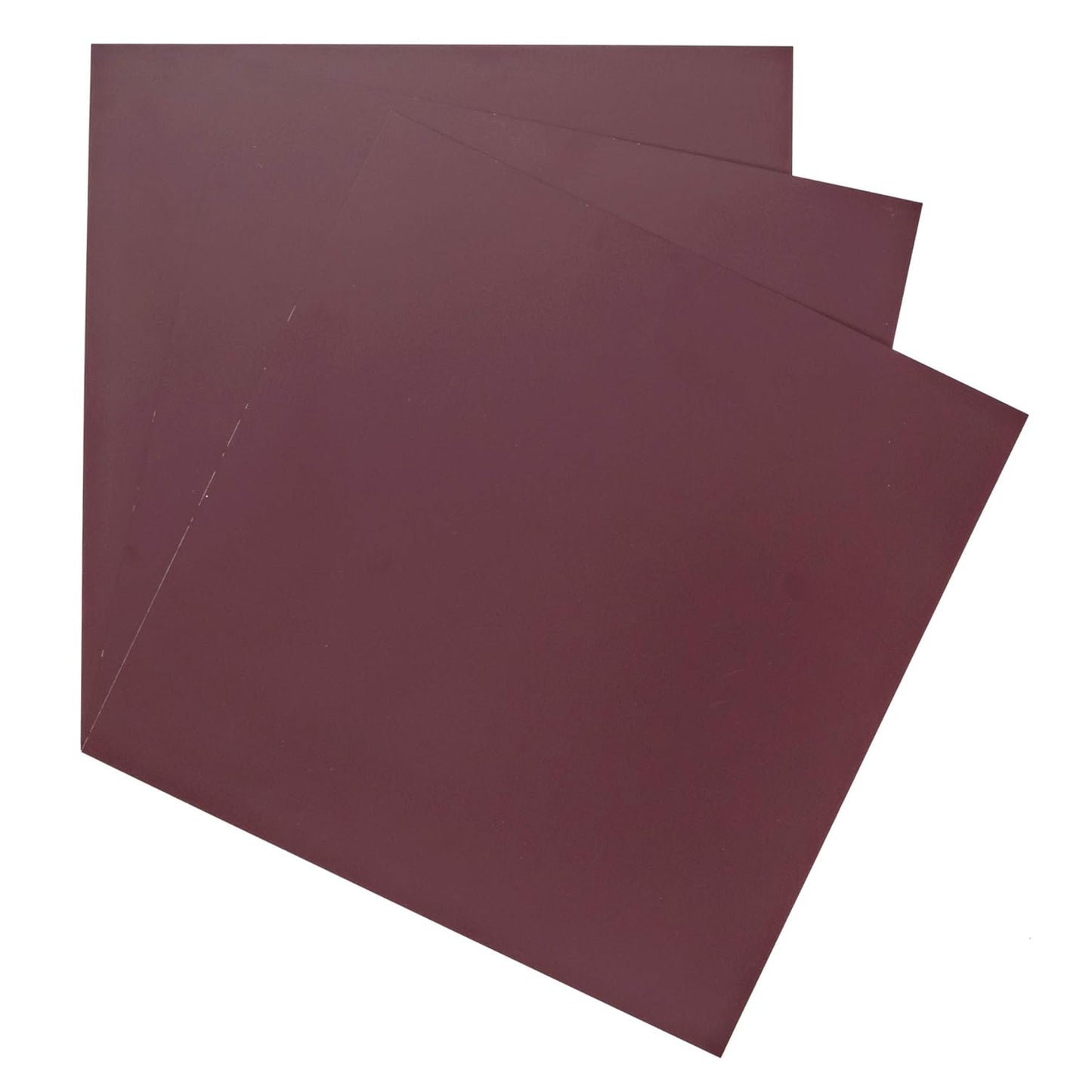 EAGLE 1: 12" x 12" 26 Gauge Sheet Metal Squares (3 Pack Per Order, Multiple Colors) Great for Arts, Crafts, DIY Home or Work Projects (12" X 12", Burgundy)
