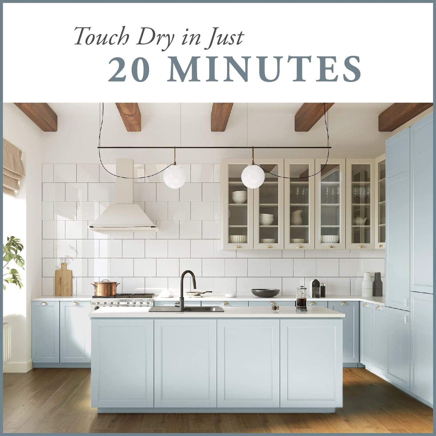 AMY HOWARD AT HOME Chalk-Based One Step Paint for Furniture, Cabinetry, Decor, Finish, and More | No Stripping, Sanding, or Priming | Ultra-Light Base | 32 Ounce | Robins Egg