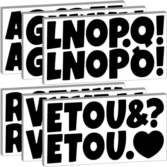 Bemeol 360 Pcs 30 Sheets Bulletin Board Letters 2.5 Inches Alphabet Stickers Self Adhesive Stick on Letters for Poster Board Classroom School Home Decor(Black)