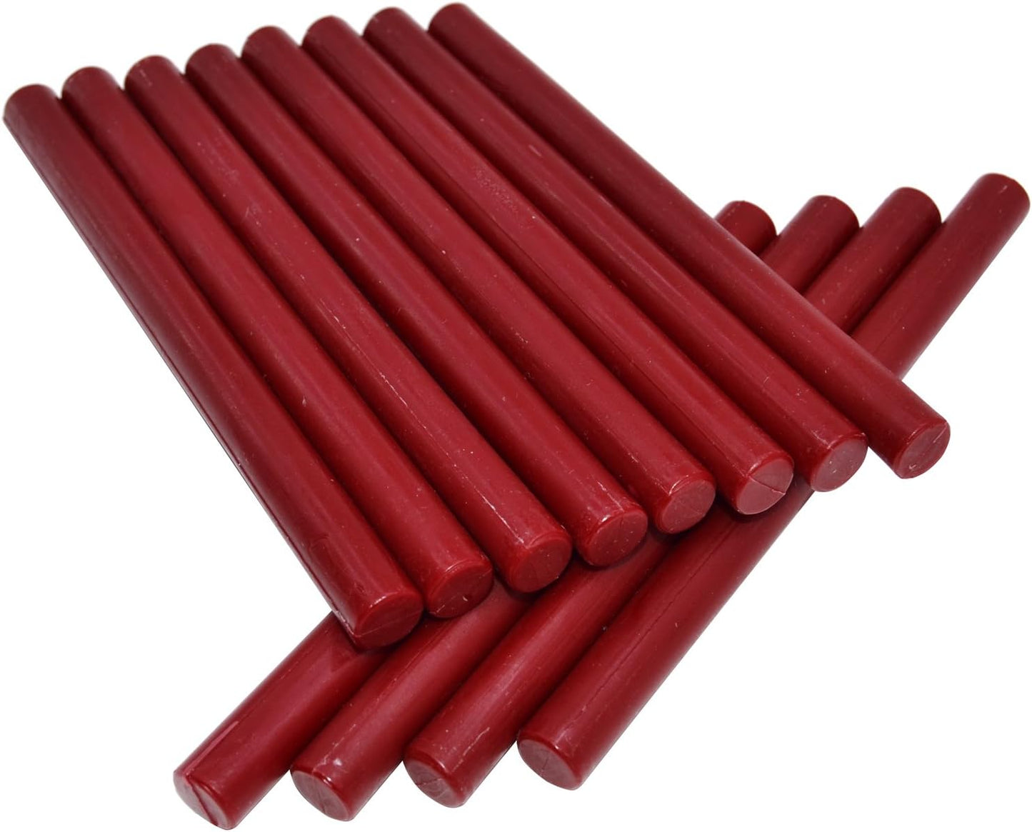 TELOSMA Matte Dark Red Glue Gun Sealing Wax Sticks Wax Seal Rod for Sealing Wine Bottle - 12 Sticks
