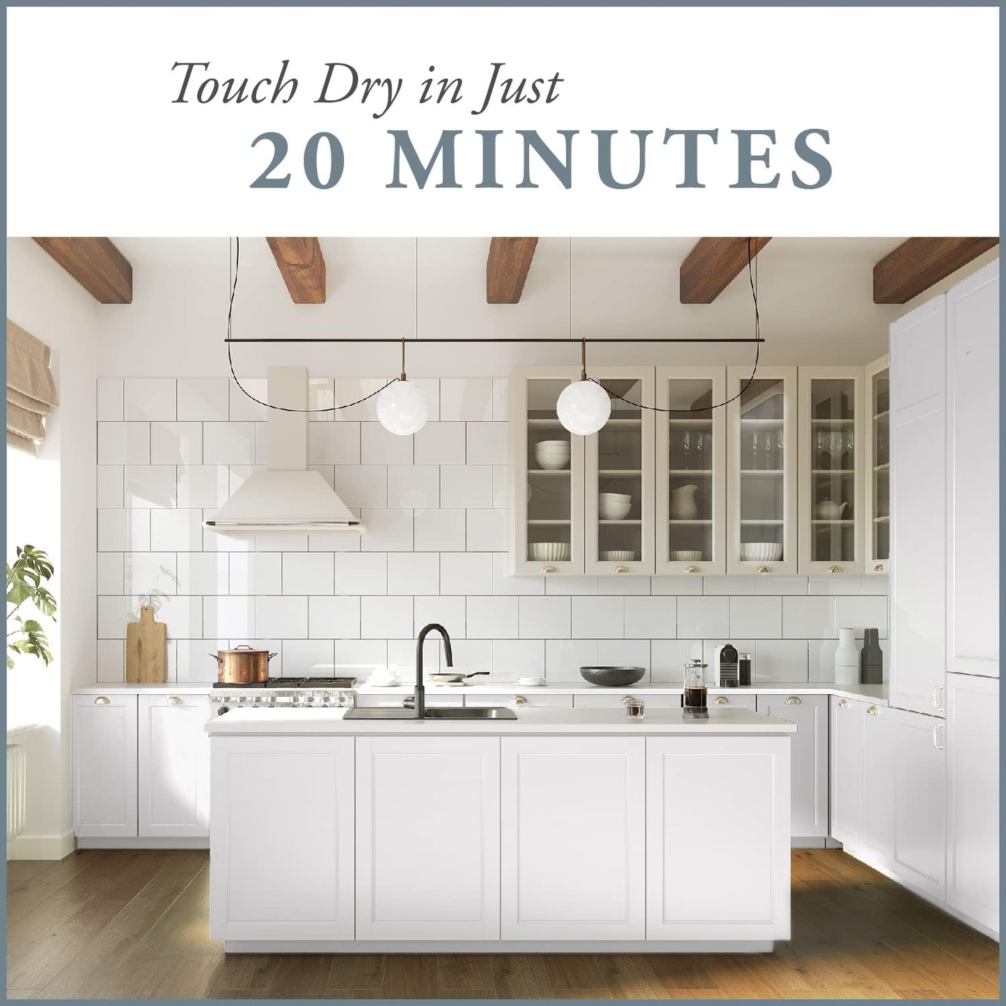 Amy Howard Home - One Step Paint - Weybridge White 32 oz Quart - Eco-Friendly, All in one Chalky Finish Paint Durable Cabinet, Furniture, Home Decor, Crafts and more. Built in Primer and Top Coat. No