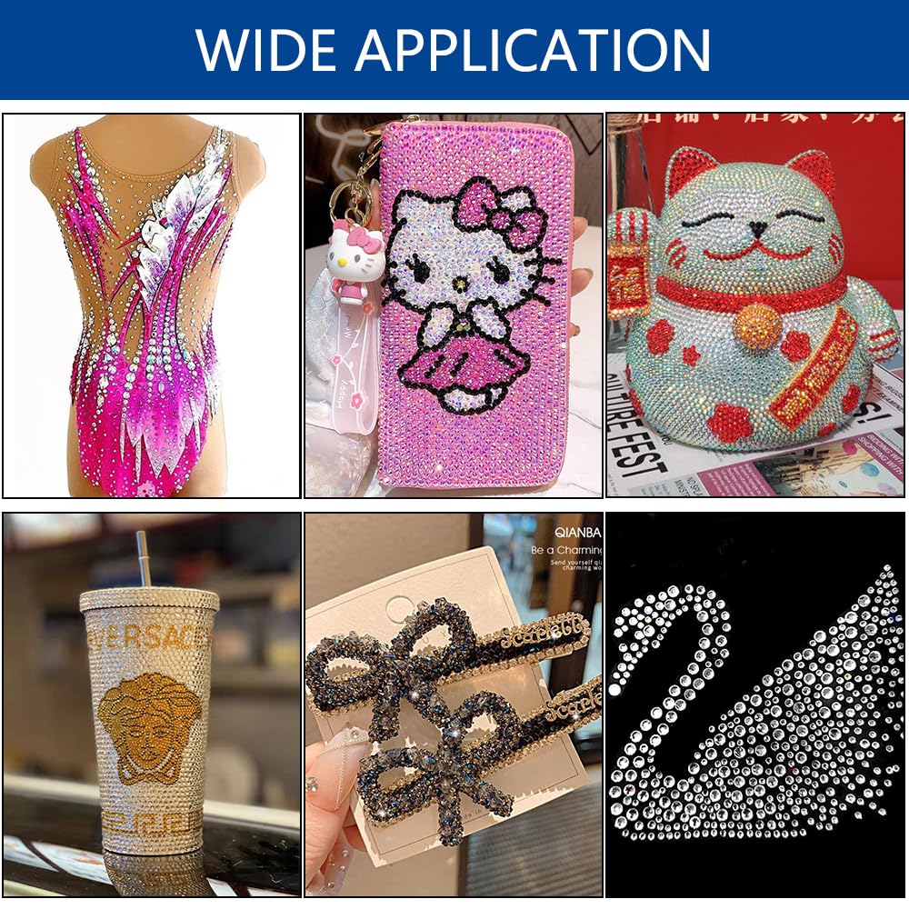 Blinginbox Hotfix Tape,Hot Fix Rhinestones Transfer Film Paper Iron on Rhinestones Transfer Paper.(10ft*12.6in)