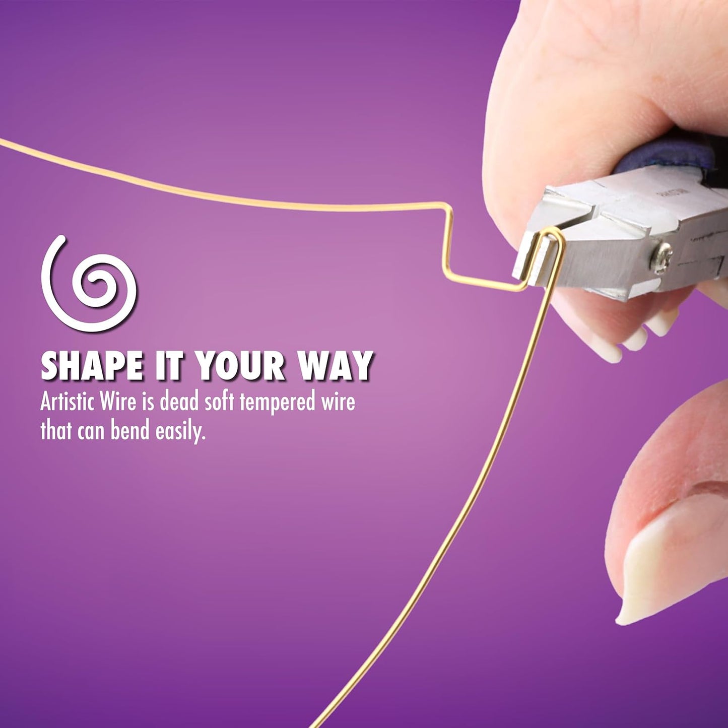 Artistic Wire 14 Gauge Tarnish Resistant Brass Craft Jewelry Wrapping Wire, Gold Color, 10 ft