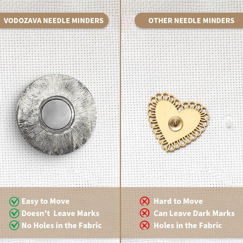 Needle Minder Magnet, Magnetic Needle Minder, Needle Minders Magnetic Cross Stitch Accessories, Magnetic Needle Holder, Life Tree, Butterfly, Cats, Owl, Heart (TreeofLife)