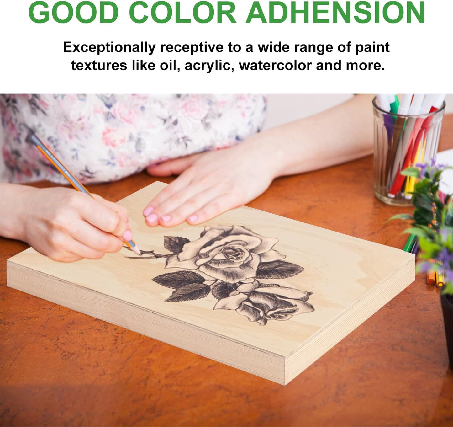 6 Pack 11 x 14 Inch Unfinished Wood Panels, Wooden Panel Boards for Painting, Crafts, and Home Decor