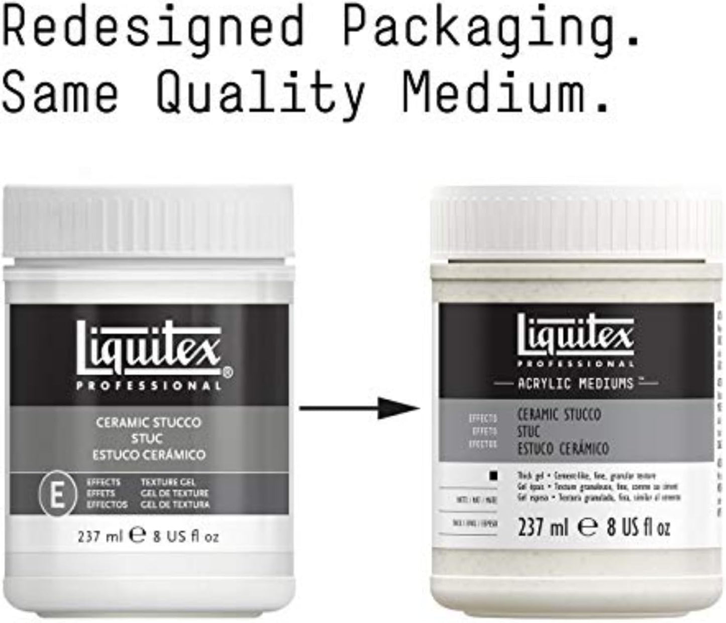 Liquitex Professional Effects Medium, 237ml (8-oz), Ceramic Stucco