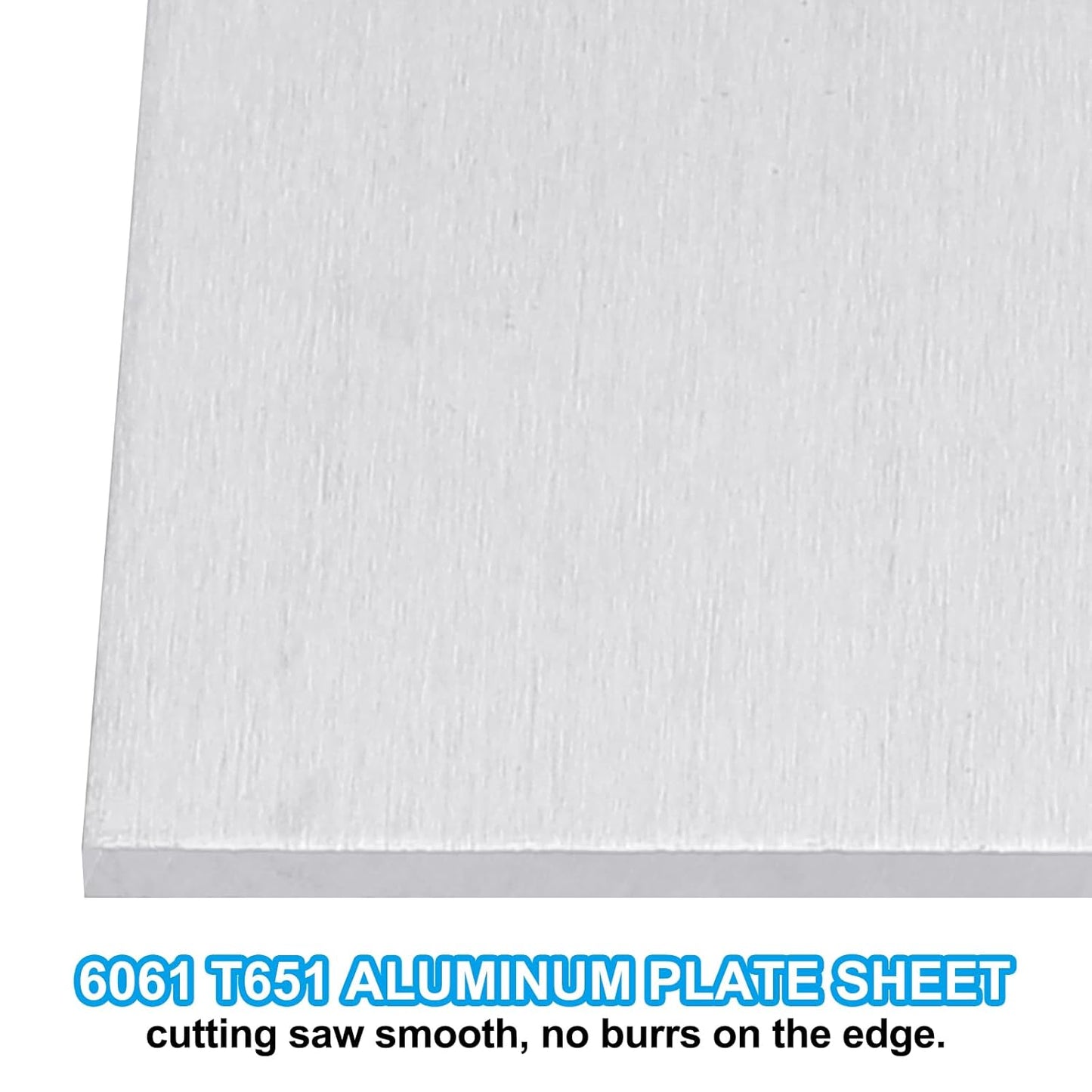 PATIKIL 6061 T651 Aluminum Sheet Metal 12 x 12 x 1/16(0.0625") Inch 1Pcs Flat Plain Aluminum Plate Covered Stock with Protective Film, Heat Rectangle 1.5MM for Lndustry Crafting