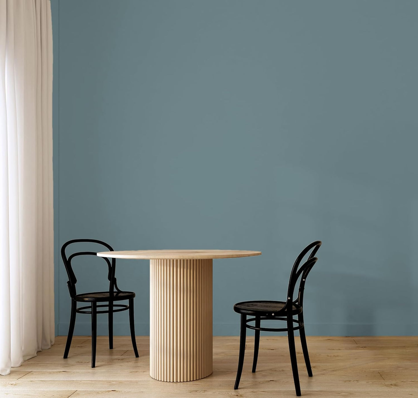 EVOLVE Paint & Primer: Environment-friendly, Eggshell with One-coat Coverage for Interior & Exterior surfaces (River Blue, 1-Gallon)