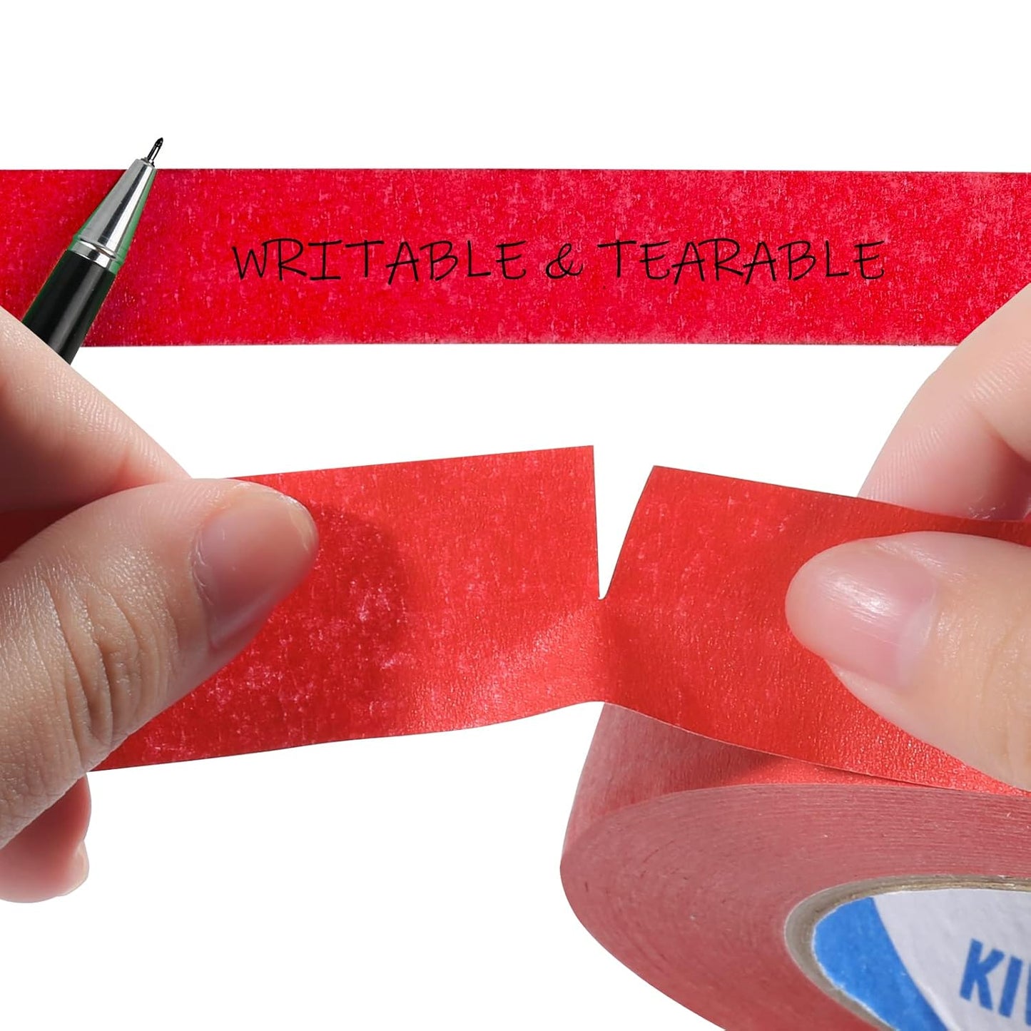 Red Painters Tape,1 inch x 60 Yards - Clean Release Masking Tape for Painting,Labeling,DIY Crafting,Decoration and School Projects