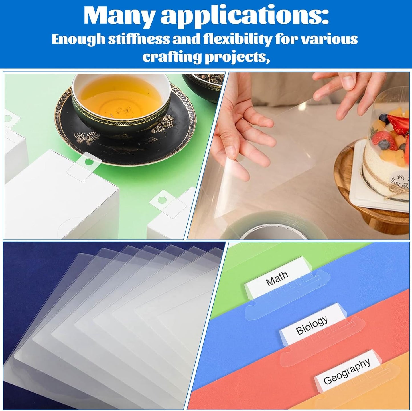 12 Inches x 80 ft 6 Mil Acetate Roll Clear Acetate Sheets for Crafts Blank Stencil Sheets Transparency Mylar Template Material Reusable Acetates Paper Roll for Craft Stencil Vinyl for Cutting Machines