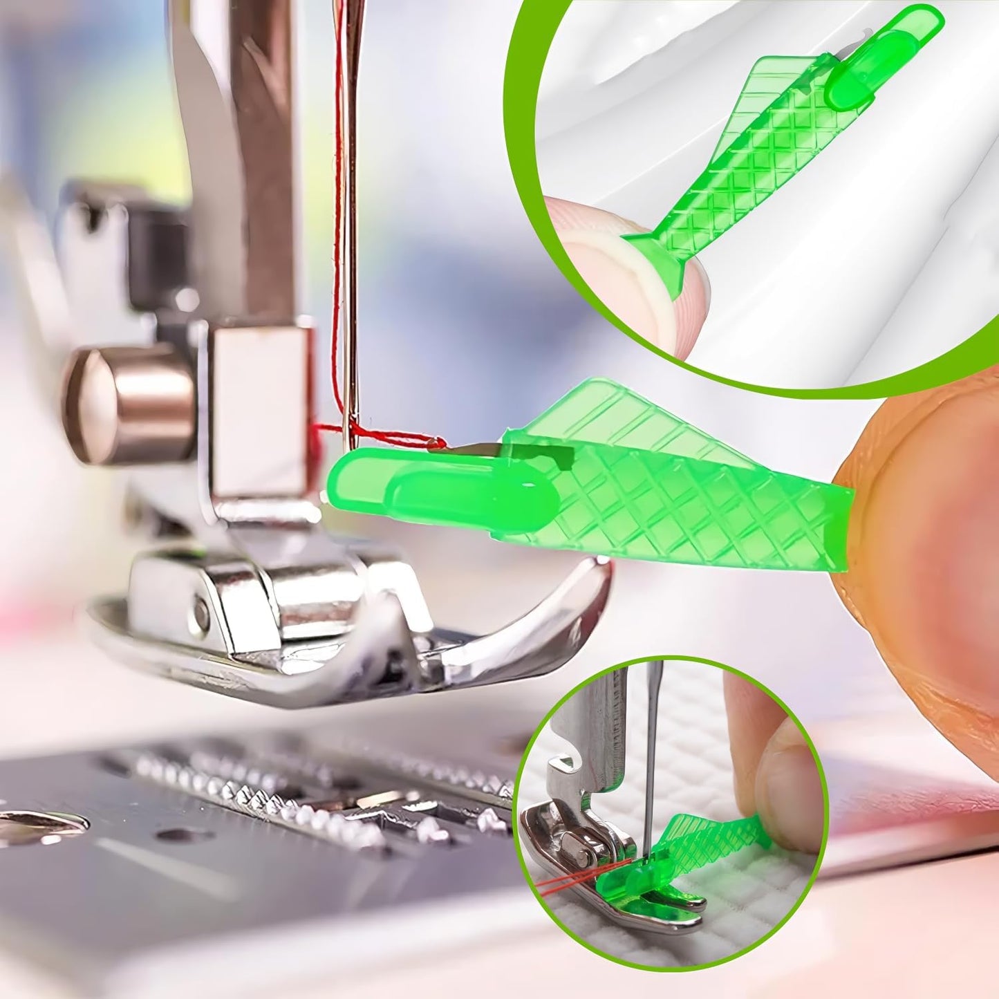 40Pcs Fish Mouth Sewing Machine Needle Threader,2025 New Upgraded Automatic Sewing Needle Threader,Fish Type Needle Threader,Quick Sewing Machine Loop Easy Selfthread Needle Threaders Tool