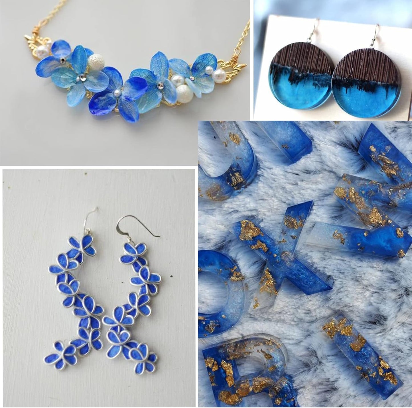 Blue Mica Powder for Epoxy Resin 3.5 oz /100g Powdered Pigment for Soap Colorant Bath Bomb Dye, Cosmetic Grade for Lip Gloss, Acrylic Nails Polish, Craft Projects