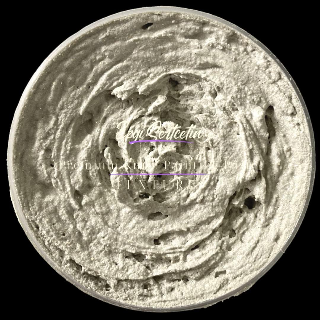 Premium Palette Knife Painting Paste|Texture Paste|Authentic Bright Colors|Ready to Use|Easy to Apply| 6oz (Stone)