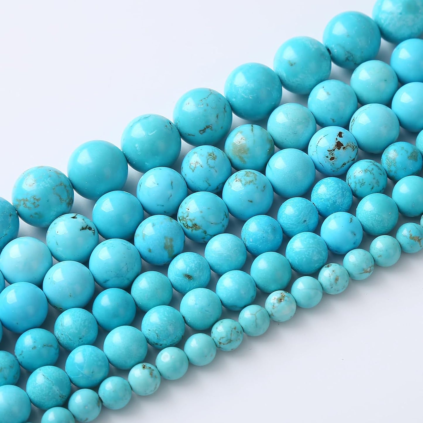 12mm 32pcs AAA Grade Natural Blue Turquoise Round Loose Beads for Jewelry Making DIY Bracelet Necklace Accessories
