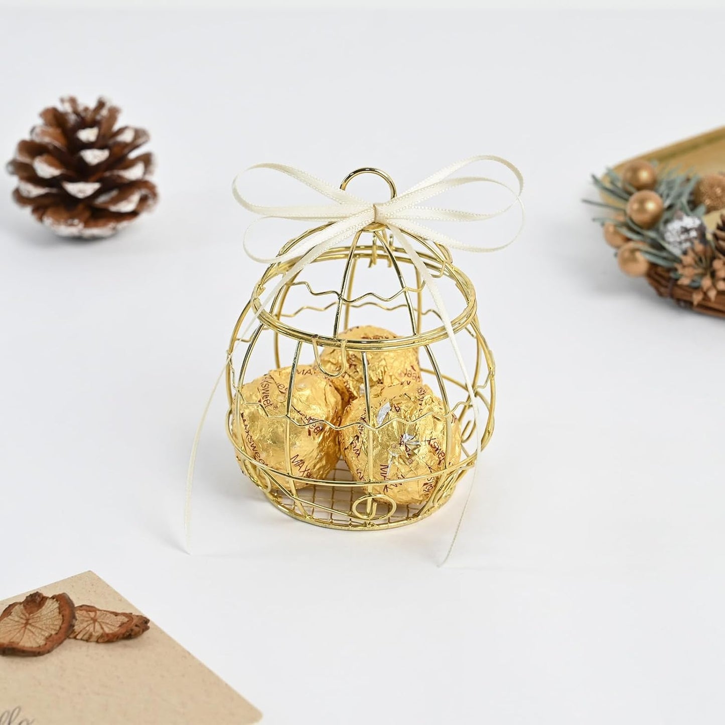 Ivory Satin Ribbon 1/8" X 50 Yards Solid Color Double Faced Ribbons Perfect for Crafts Wedding Decor Bow Making Arts Sewing and More