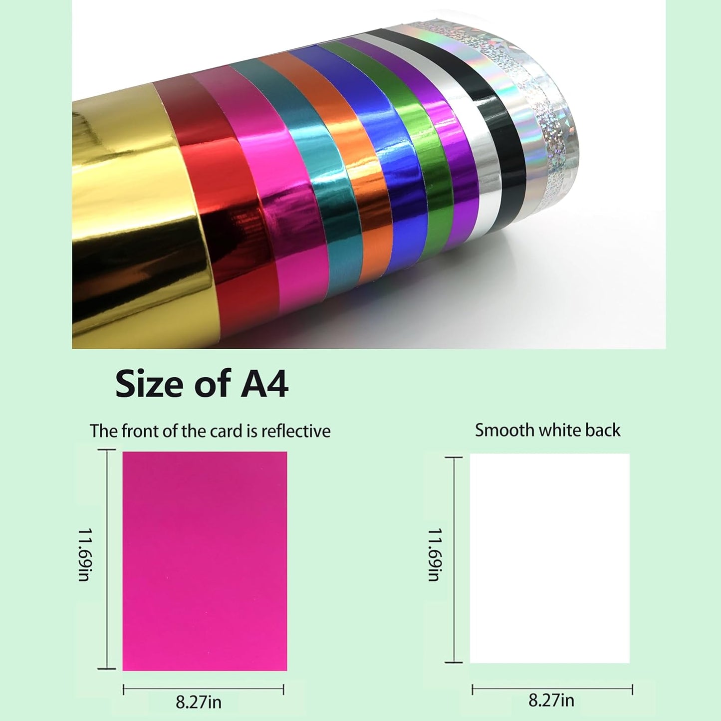 TGXRZX Metallic Rose red Cardstock Paper,Size 8 "x 11" (250gsm), 15PCS,Mirror Finish Gold Foil Board for Crafting, Invitations, and Decorations,Die Cut and Plotter,Card Making (Rose Red)