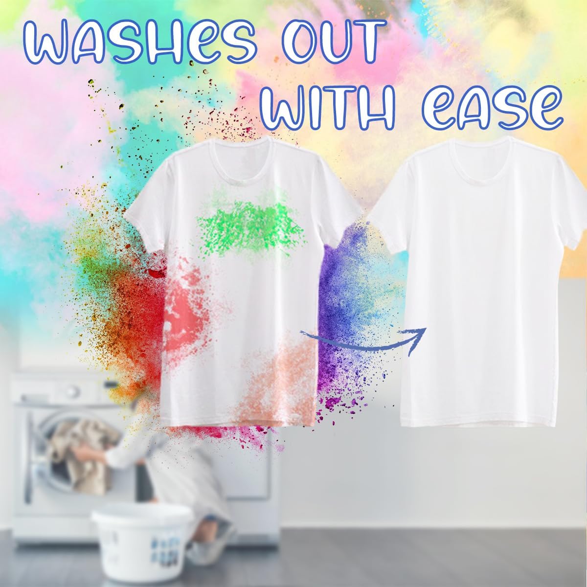 ARELUX Color Powder Balls-12 Packs Holi Powder Colors Chalk Balls,200+ Throws Each Chalk Bomb,Family Activiies Outdoor for Color Run Photography,Party Games,Friends Photoshoot,Birthday,Festival