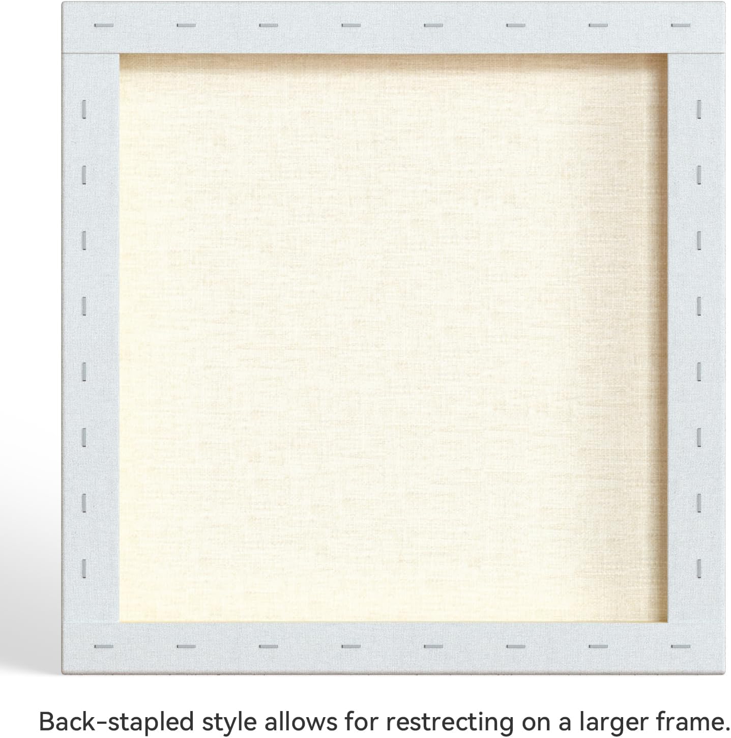 PHOENIX 18x18 Inch 2 Pack Artist Canvas - Large Square Stretched Canvases for Painting - 3/4 Inch Profile, 100% Cotton 11 Oz. Gesso Primed White Blank Professional Canvas Oil & Acrylic Paints