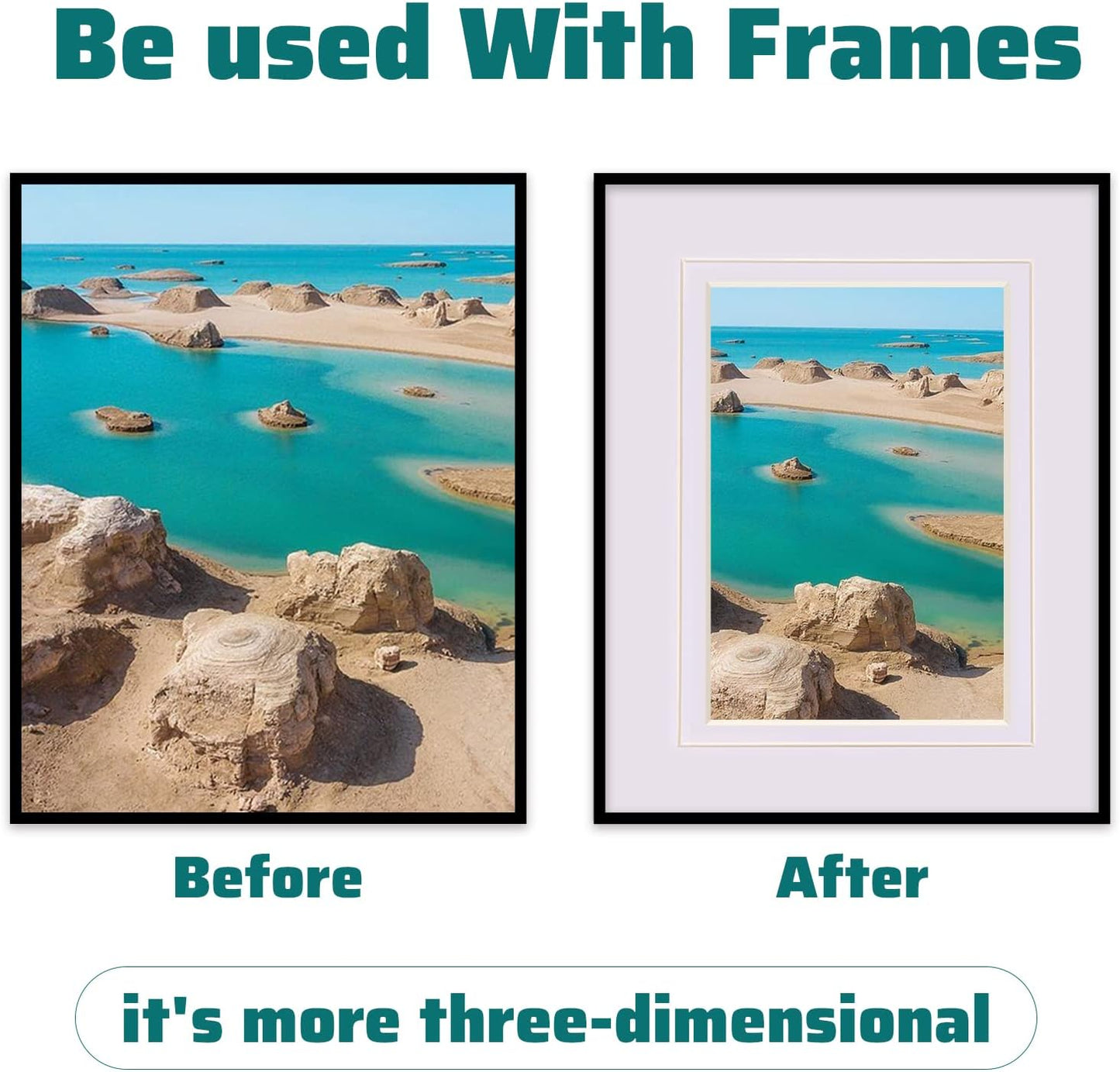 HOTUO 10 Pack Acid Free White Picture Frame Mats, Pre-Cut 8x10 Picture Mats with Ivory Core Bevel Cut for 5x7 Photo, Signature Friendly 4 Ply Thickness Photo Mat for Frames (White with V-Groove)
