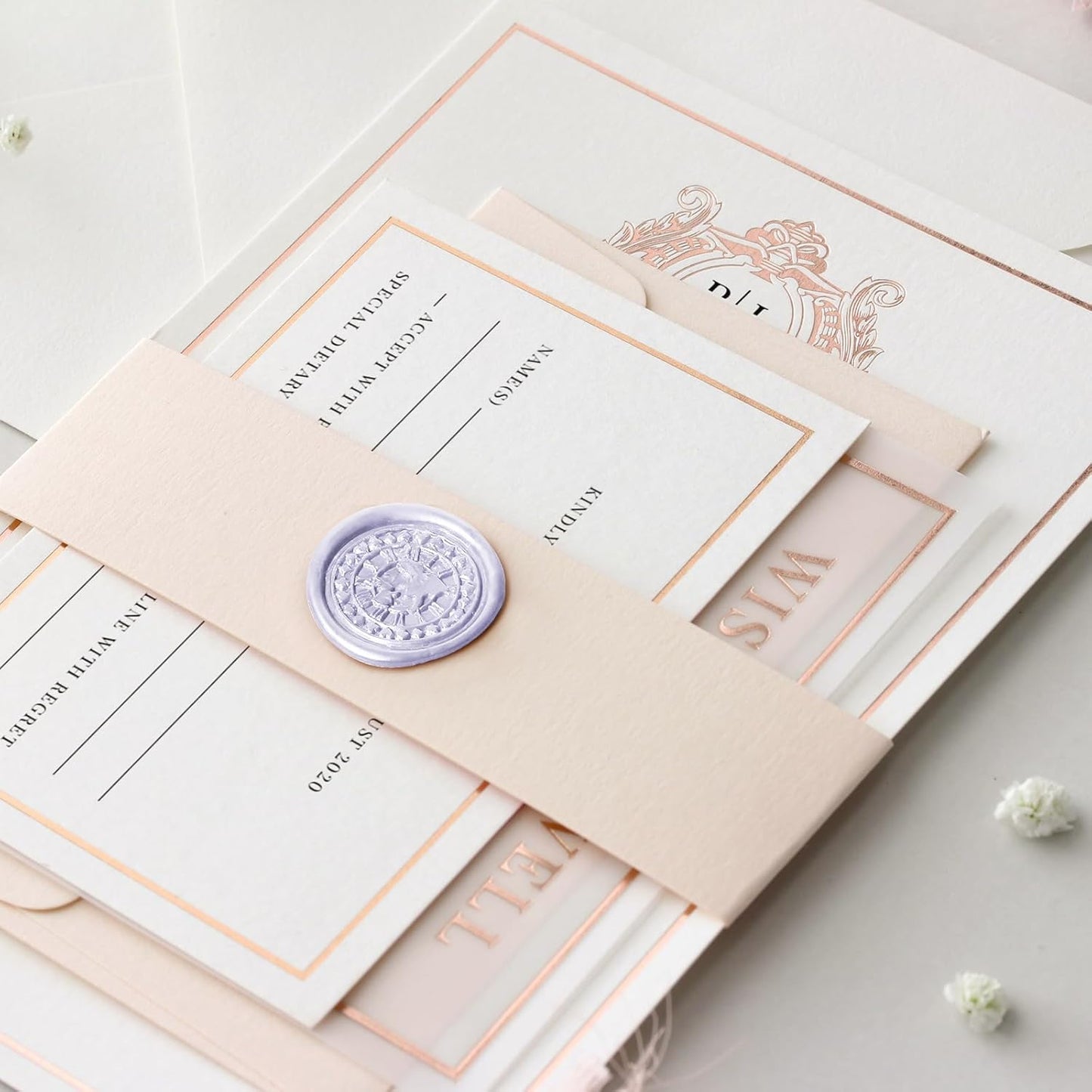 Glue Gun Sealing Wax Sticks for Wax Seal Stamp -Light Purple, Great for Wedding Invitations, Cards Envelopes, Snail Mails, Wine Packages, Christmas Gift Ideas, Pack of 10