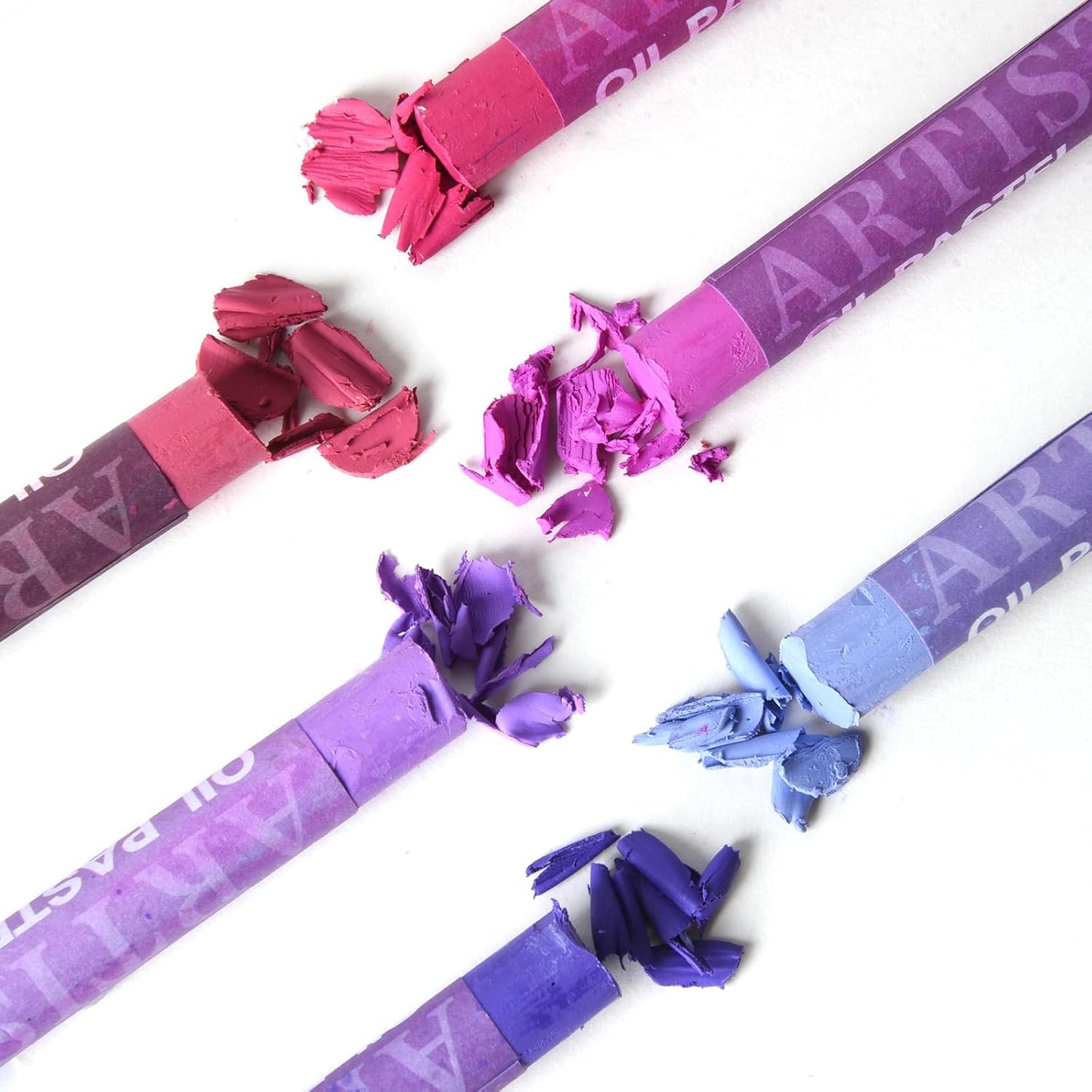 qianshan Soft Oil Pastels Set of 12 Colors,Non Toxic,Soft Texture Vibrant and Creamy Oil Crayons Pastels Art Supplies For Professional Artists Beginners Drawing.Purple&Red