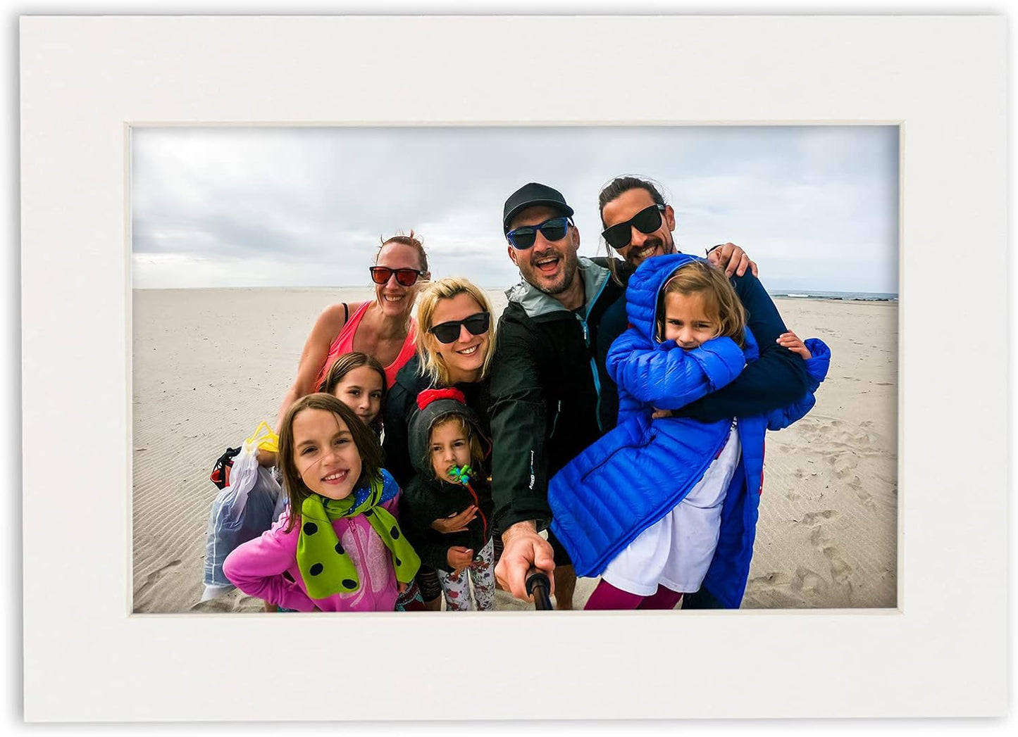 6x8 Mat for 8x10 Frame - Precut Mat Board Acid-Free Show Kit with Backing Board, and Clear Bags Mixed Colors 6x8 Photo Matte Made to Fit a 8x10 Picture Frame Matboard for Framing, Pack of 10 Mats