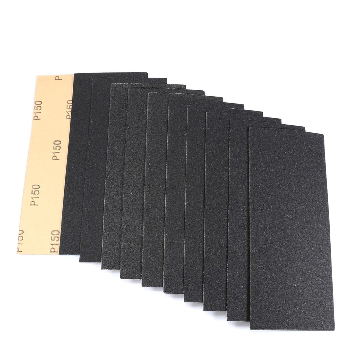 30Pcs 9 x 3.6 Inchs 150 Grit Wet and Dry Handmade Universal Sanding Sheets, Suitable for Woodworking Furniture/Automobiles/Metal/Lacquer Polishing Sandpaper