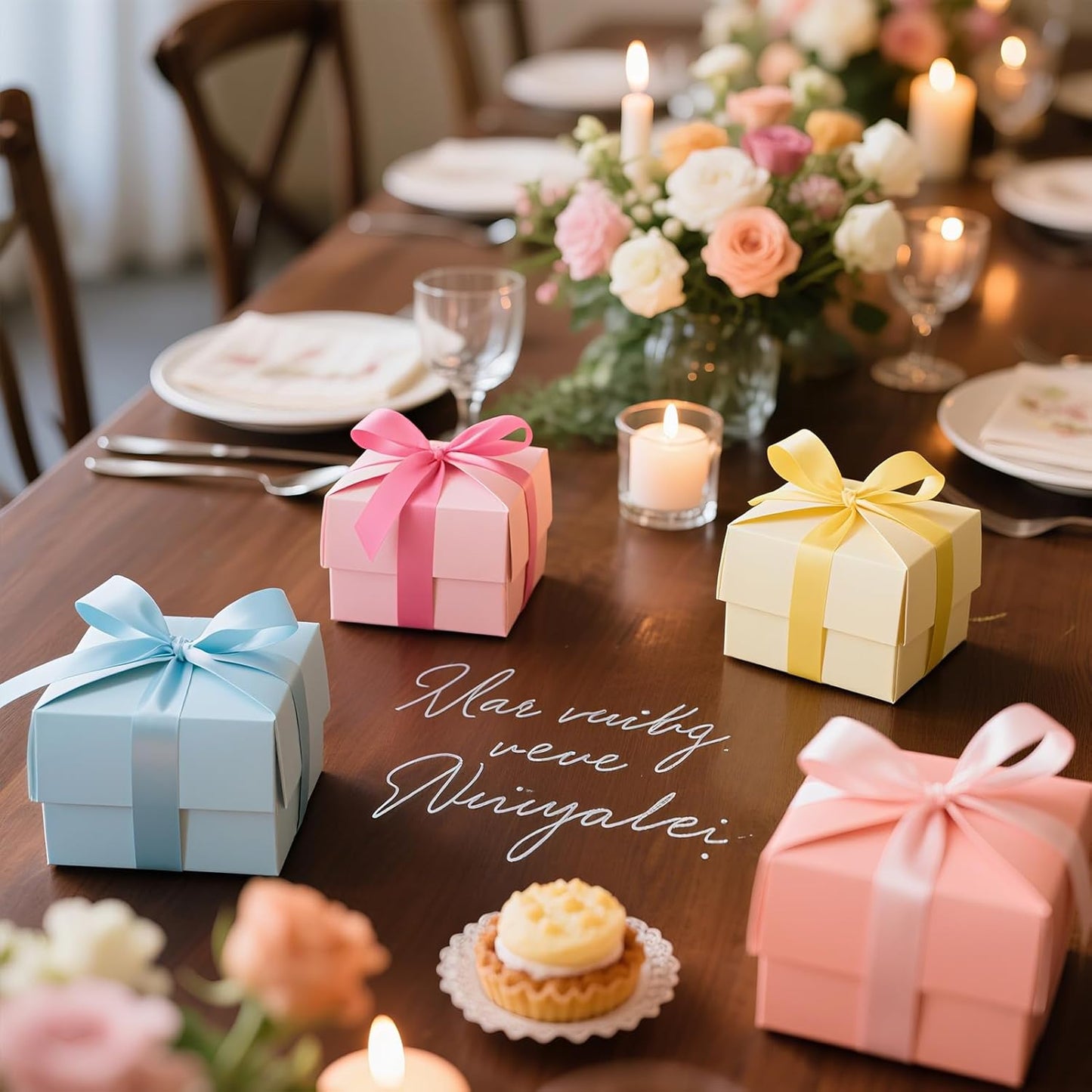 Satin Ribbon 1 Inch Pack,“Morning Meadow Set” 50 Yards Double Faced 10 Nature Colored Ribbon Bulk for Gift Wrapping, Crafts, Flower Bouquet, Easter, Wedding, Party, Hair & Bows