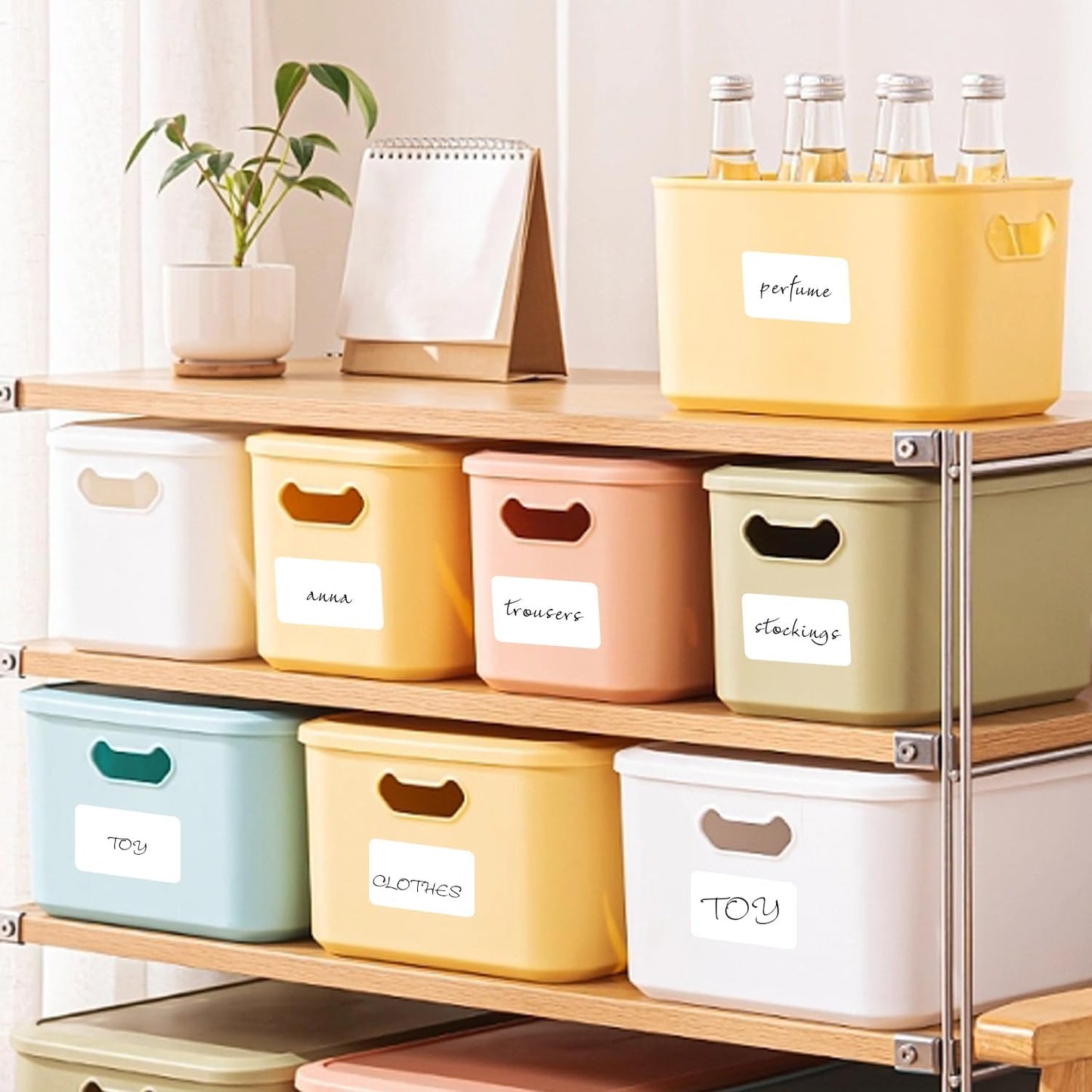 3"x2" Direct Thermal Label Stickers,Self-Adhesive Square Thermal Labels (350pcs Per Roll,2 Rolls)