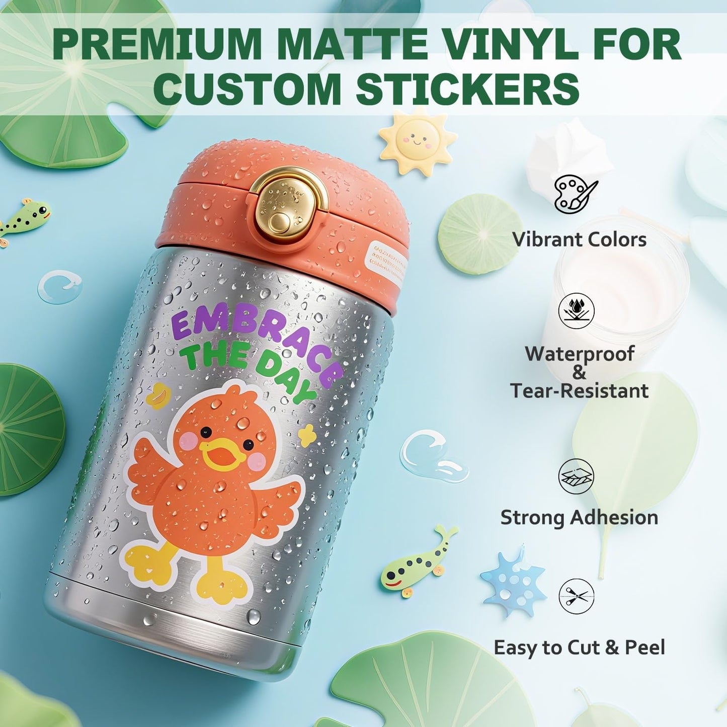 The Ultimate Accessories and Supplies Bundle for Cricut Makers and All Explore Air - The Starter Kit with Weeding Tools, Glitter Vinyl, Permanent Vinyl, Transfer Paper for Crafting Projects