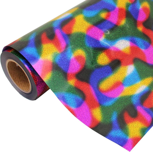 3 Yard x 20" Wide Threadart Galaxy Rainbow Heat Transfer Vinyl Film | Compatible with Venture Explore and Maker, Silhouette Cameo, & Large Format Cutters