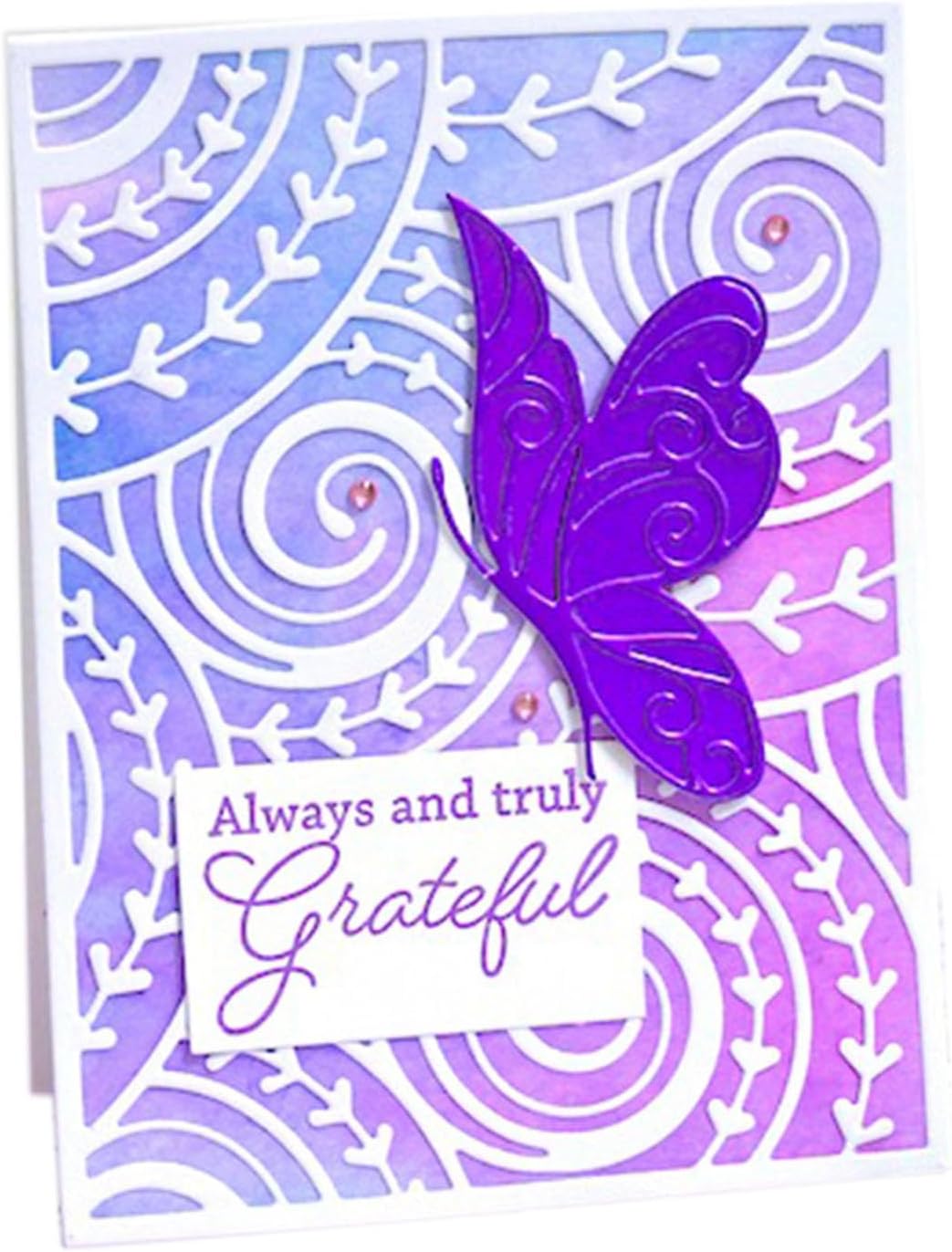 Mvchifay Cutting Dies for Card Making Metal Die-Cuts Scrapbooking Tool Hollow Frame DIY Craft Punch Template Embossing for Paper Album Decor (Circle Vine-11x14.3cm)