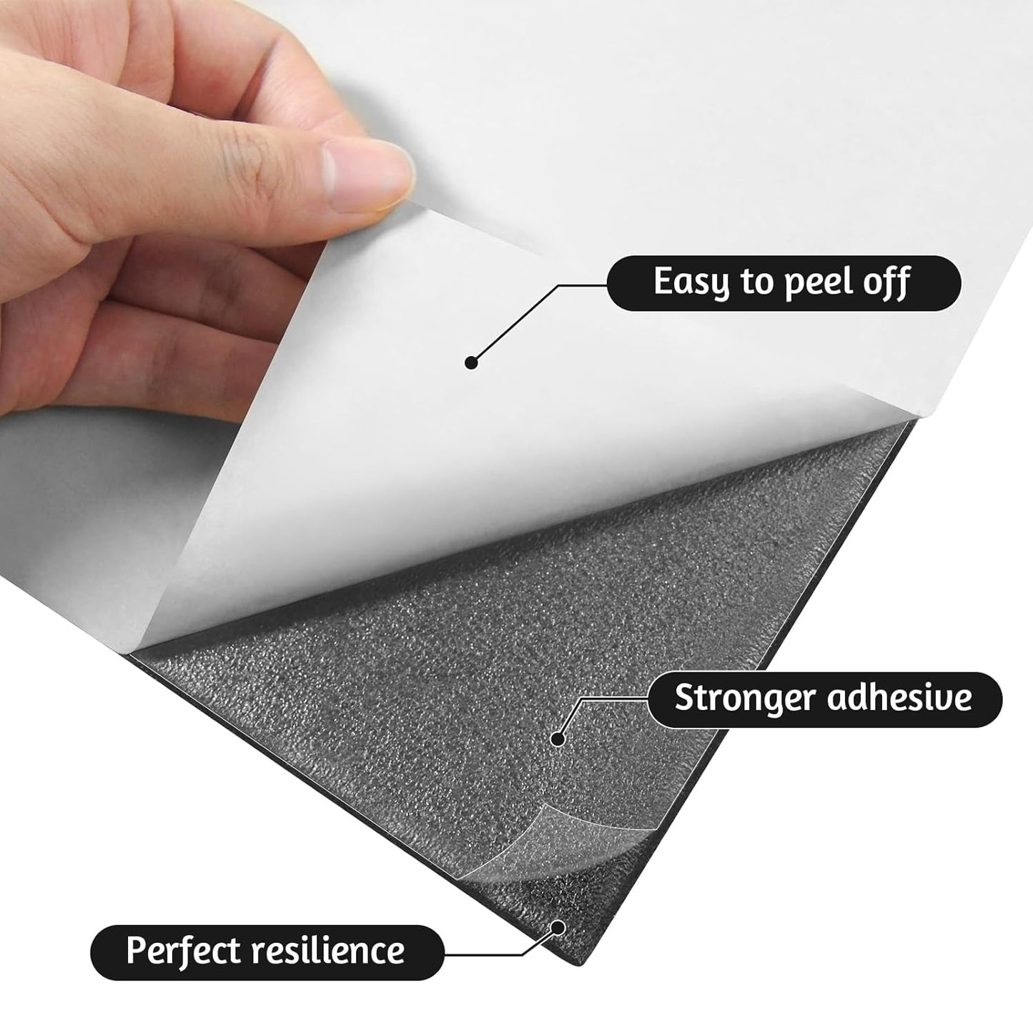Adhesive Foam Roll Neoprene Sponge Foam Sheet Roll Closed Cell Insulation Closed Cell Foam Sheet Soundproof Foam Padding (Black, 12x59x1/8 Inches)