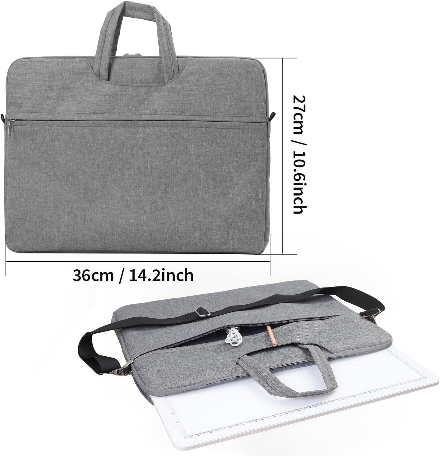 Zocelight Rechargeable A4 Tracing Light Box with Padded Case,Ultra Bright Led Light Pad with Physical Button,Wireless Light Board for Diamond Painting,Dimmable 9000LUX Lightbox for Tracing and Drawing