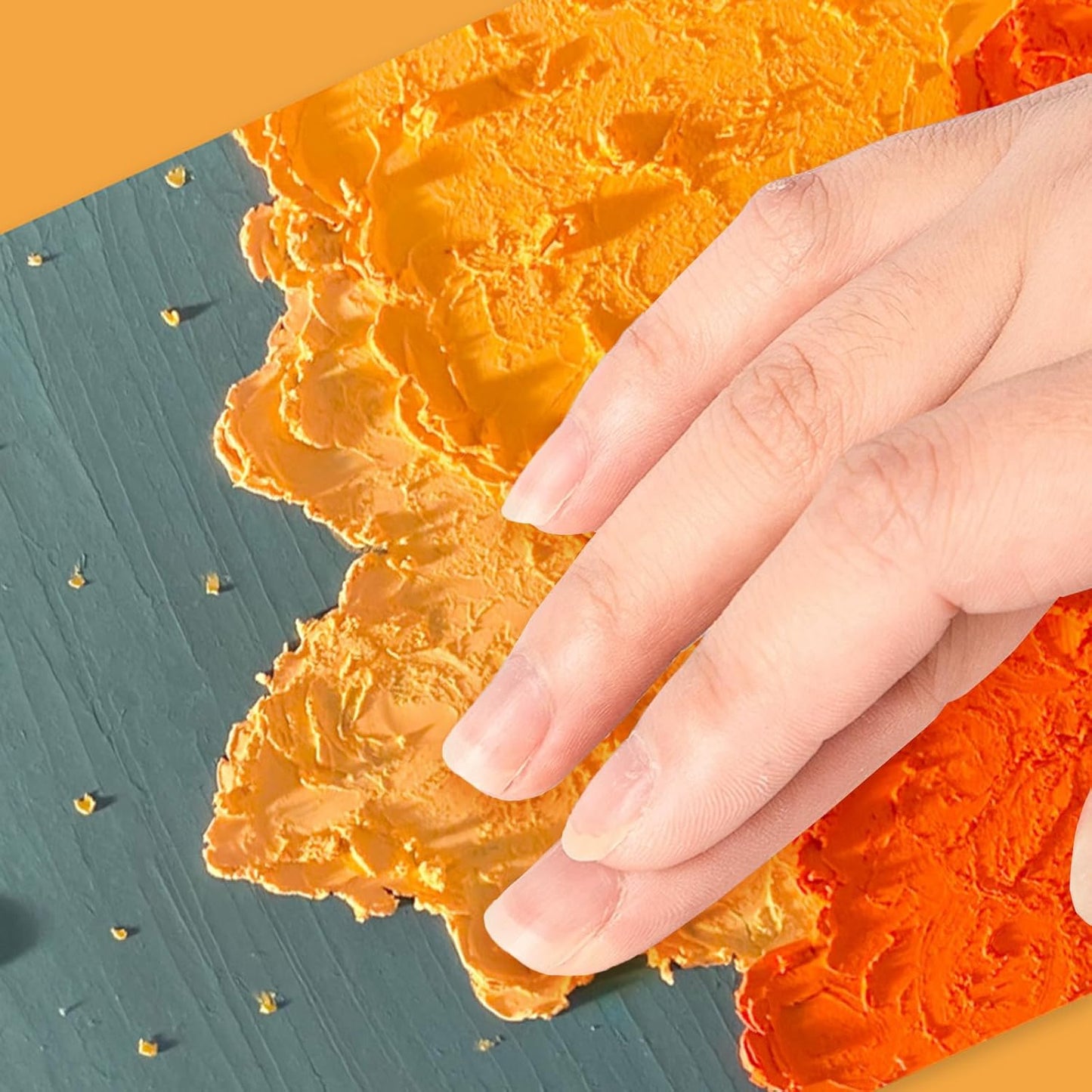 qianshan Soft Oil Pastels Set of 12 Colors,Non Toxic,Soft Texture Vibrant and Creamy Oil Crayons Pastels Art Supplies For Professional Artists Beginners Drawing.Orange&Purple