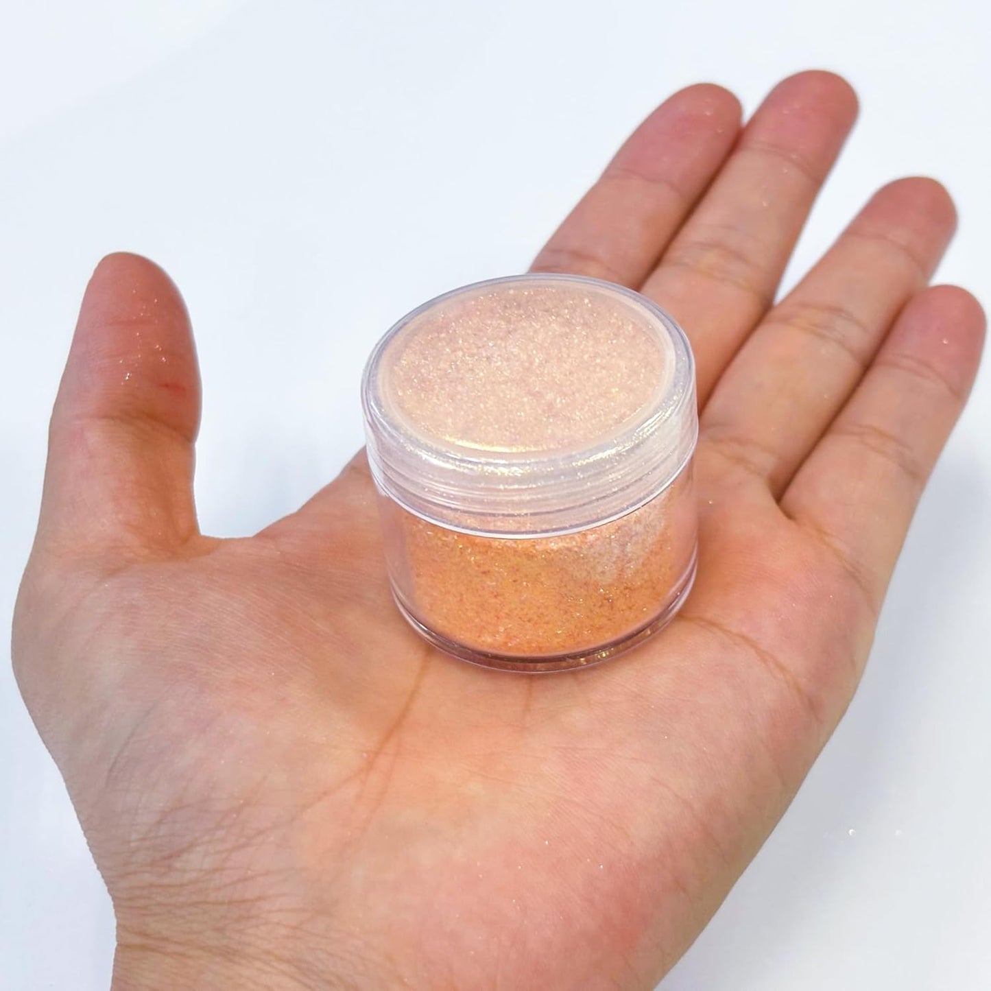 Premium Diamond Mica Powder Pigment- for Epoxy, Resin, Soap, Paint, Woodworking, Acrylic Pouring, Bath Bombs, Fishing Lures - DIY Arts and Crafts Additive (Diamond Shimmer Orange Yellow)