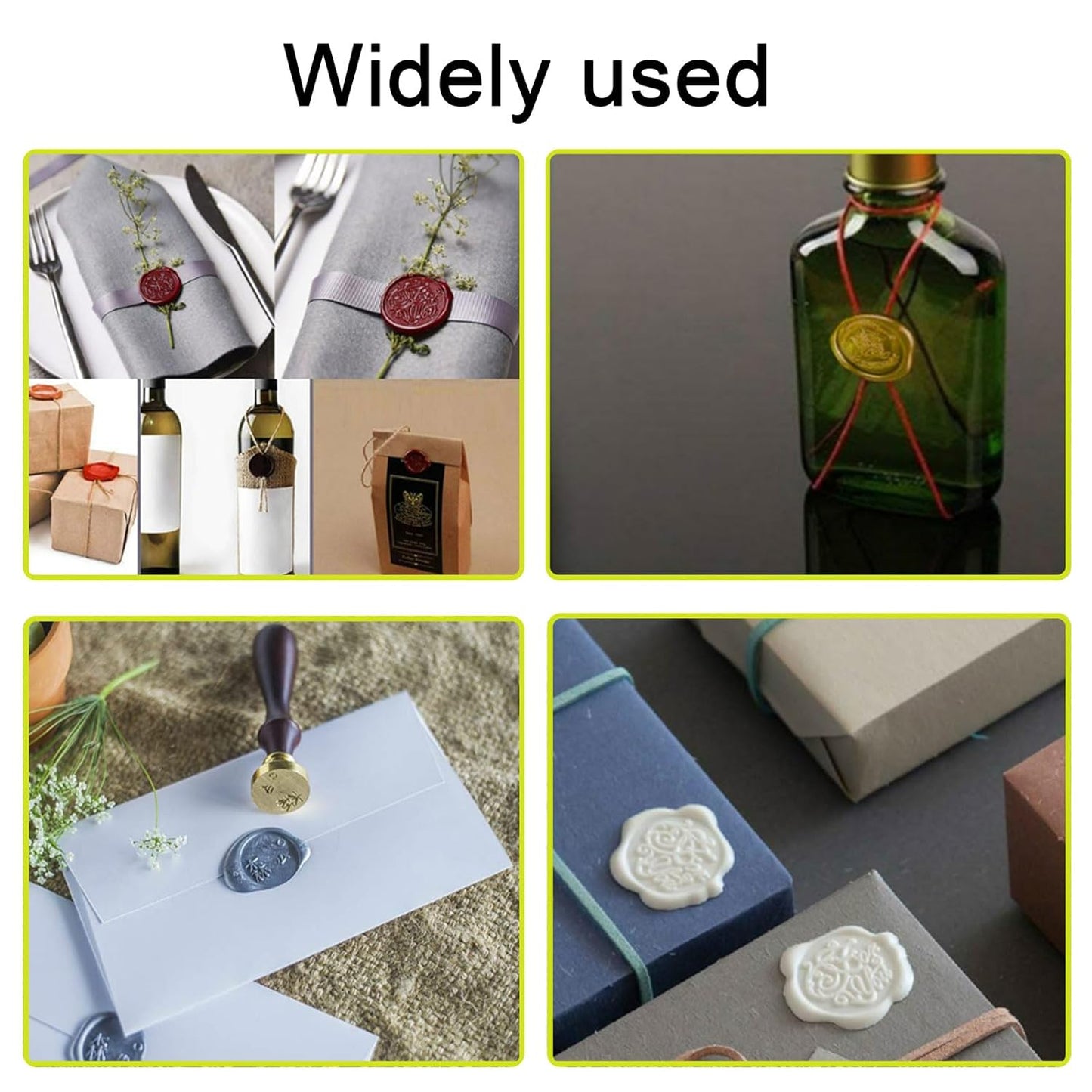 20PCS Mini Glue Gun Wax Seal Sticks for Wax Seal Stamp, Sealing Wax Sticks for Wedding Invitations, Cards, Envelopes (Pine Green)