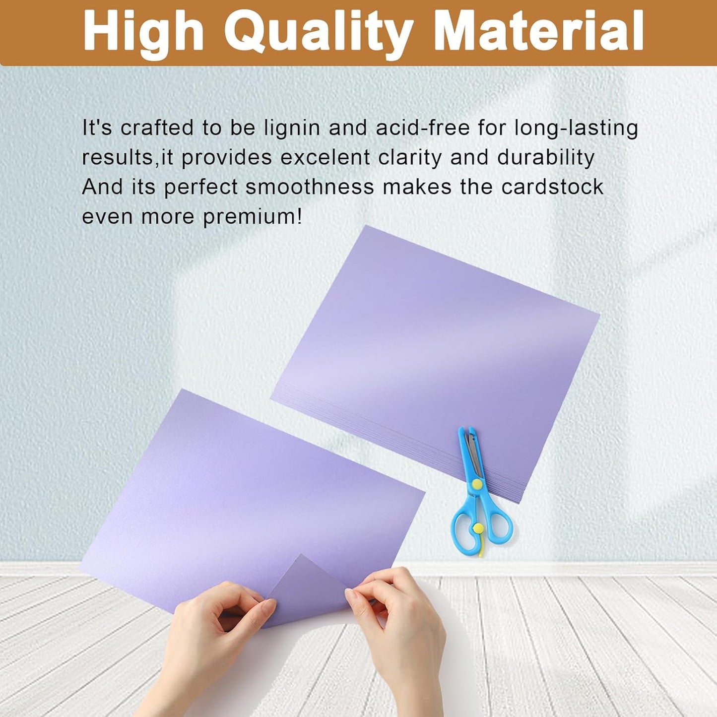 40 Sheets Purple Shimmer Cardstock 8.5 x 11 Crafts Paper, 75lb Premium Card Stock Cutting Paper for DIY Cards Making, Greeting Cards, Invitations, Birthday Decorations, School