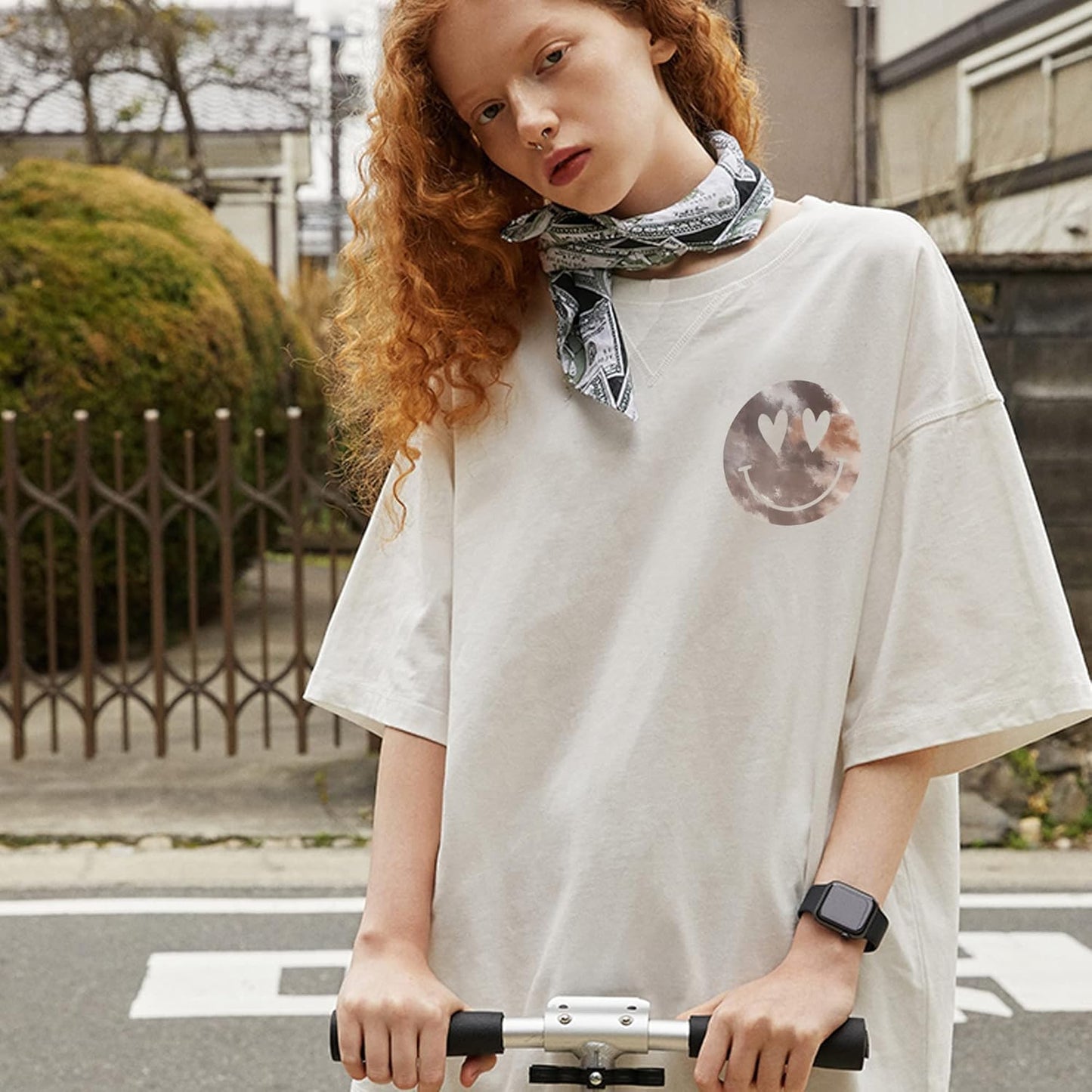 RENLITONG Tie Dye HTV Rainbow Heat Transfer Vinyl 10Inch by 10ft Roll Iron on DIY for T-Shirt Rolls Easy to Cut & Weed for Heat Vinyl Glossy