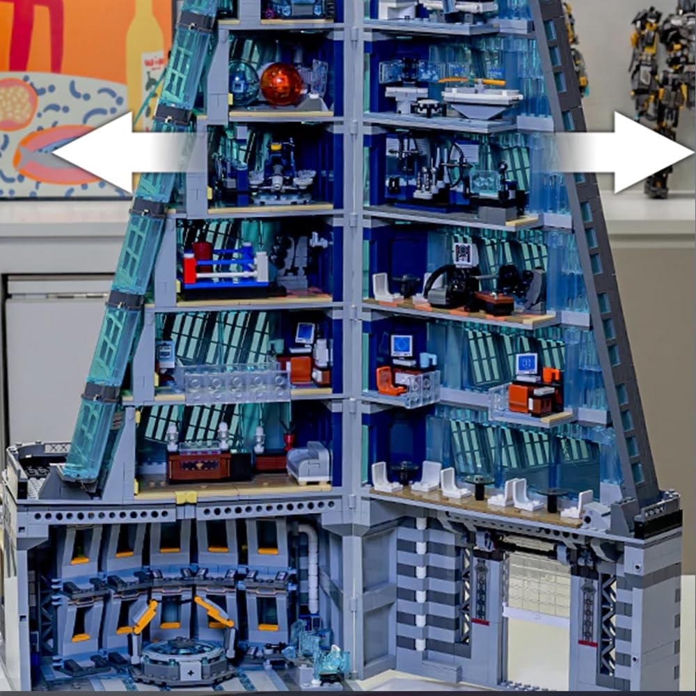 LED Light Kit for Compatible with Hero Tower Building Blocks Model,Movie Themed Scenes Building Sets,Ideas Present for Adult and Film Fans 5883 Pcs