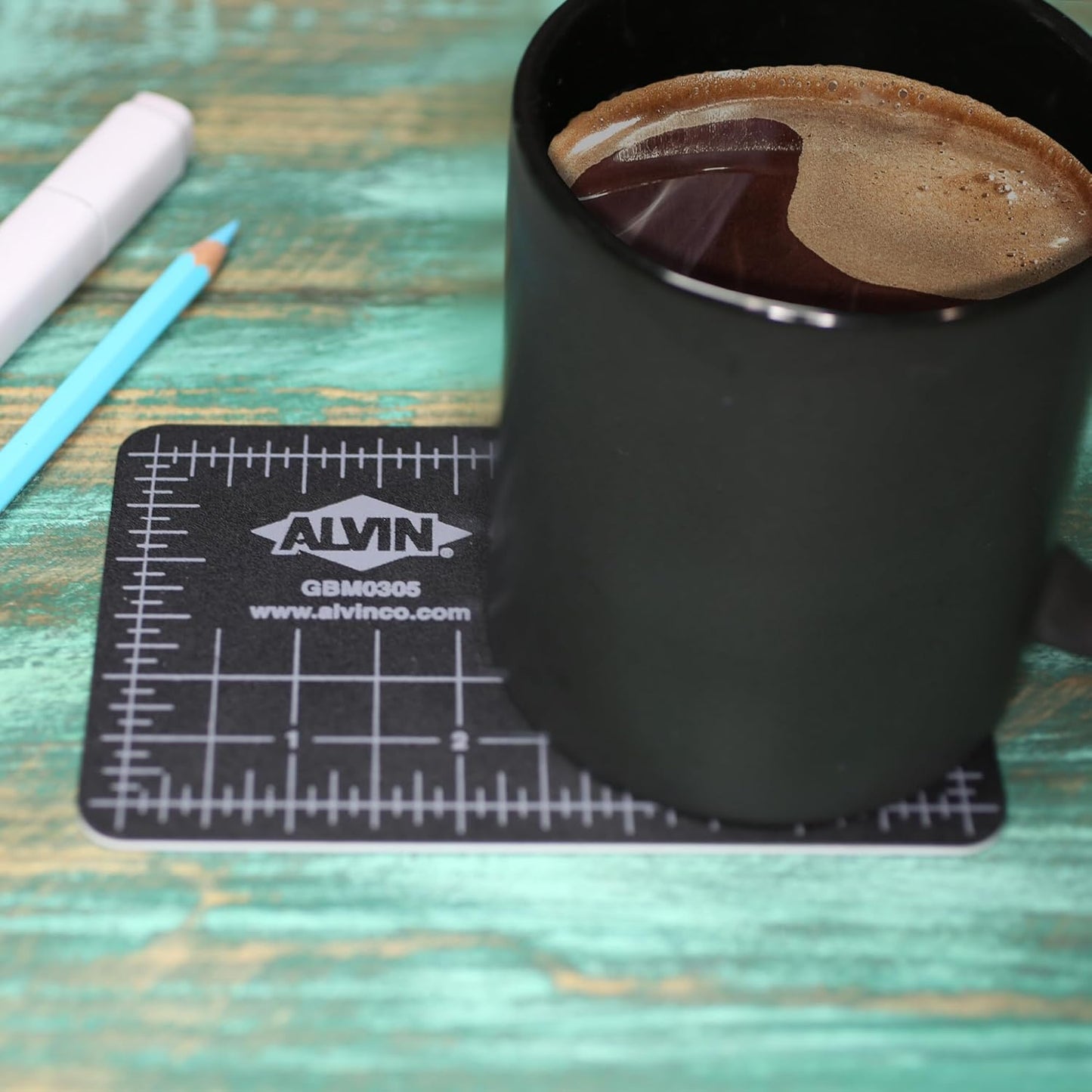 ALVIN GBM Self-Healing Cutting Mat 3.5 x 5 inch | Double-Sided Green/Black | 5-Layer Gridded Surface for Arts, Crafts and Sewing - Model GBM0305