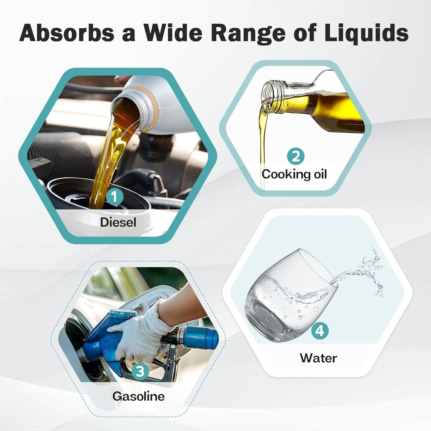 120Pcs 9.8 x 13 Inch Oil Absorbent Pads Oil Mat Water Absorbent Mat Oil Spill Mat for Absorbing Protecting Home Garage Basement Weight Dimpled Pad Replacement Automotive Accessories